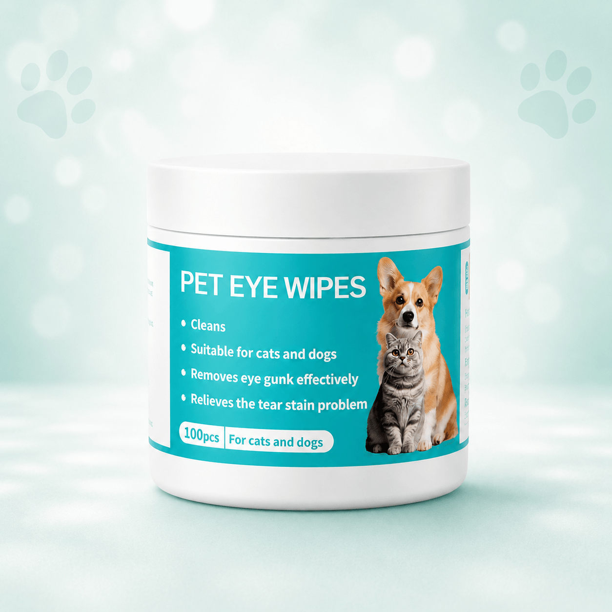 Pet Eye Wipes 100pce/jar